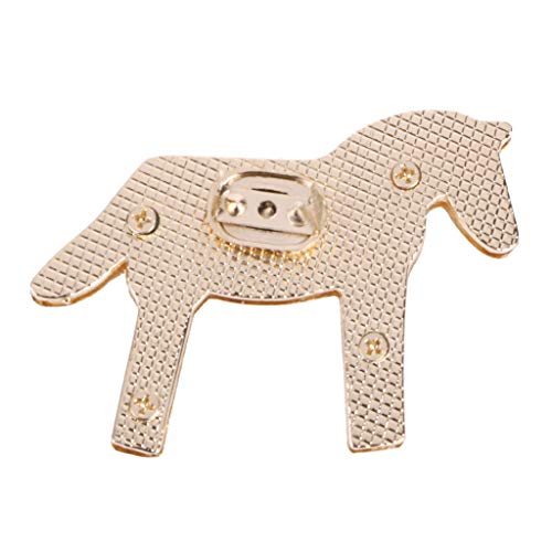 Misright 2 Sets Horse Shape Metal Purse Handbag Twist Turn Lock DIY Handbag Shoulder Bag Purse Hardware Accessories