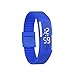 HP95 Unisex Rubber LED Watch Date Sports Bracelet Digital Wrist Watch (Blue)