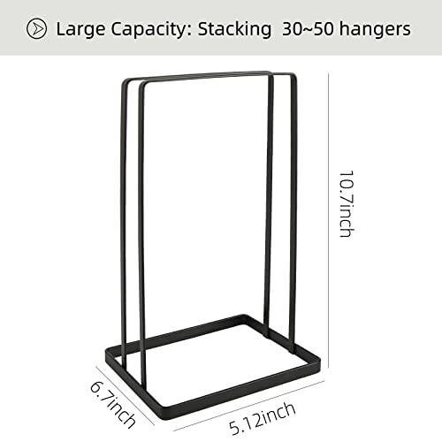 Portable Hanger Organizer Rack，Wire Hanger Stacker Hanger Storage Holder Hanger Caddy for Closet Laundry Dry Cleaning Room
