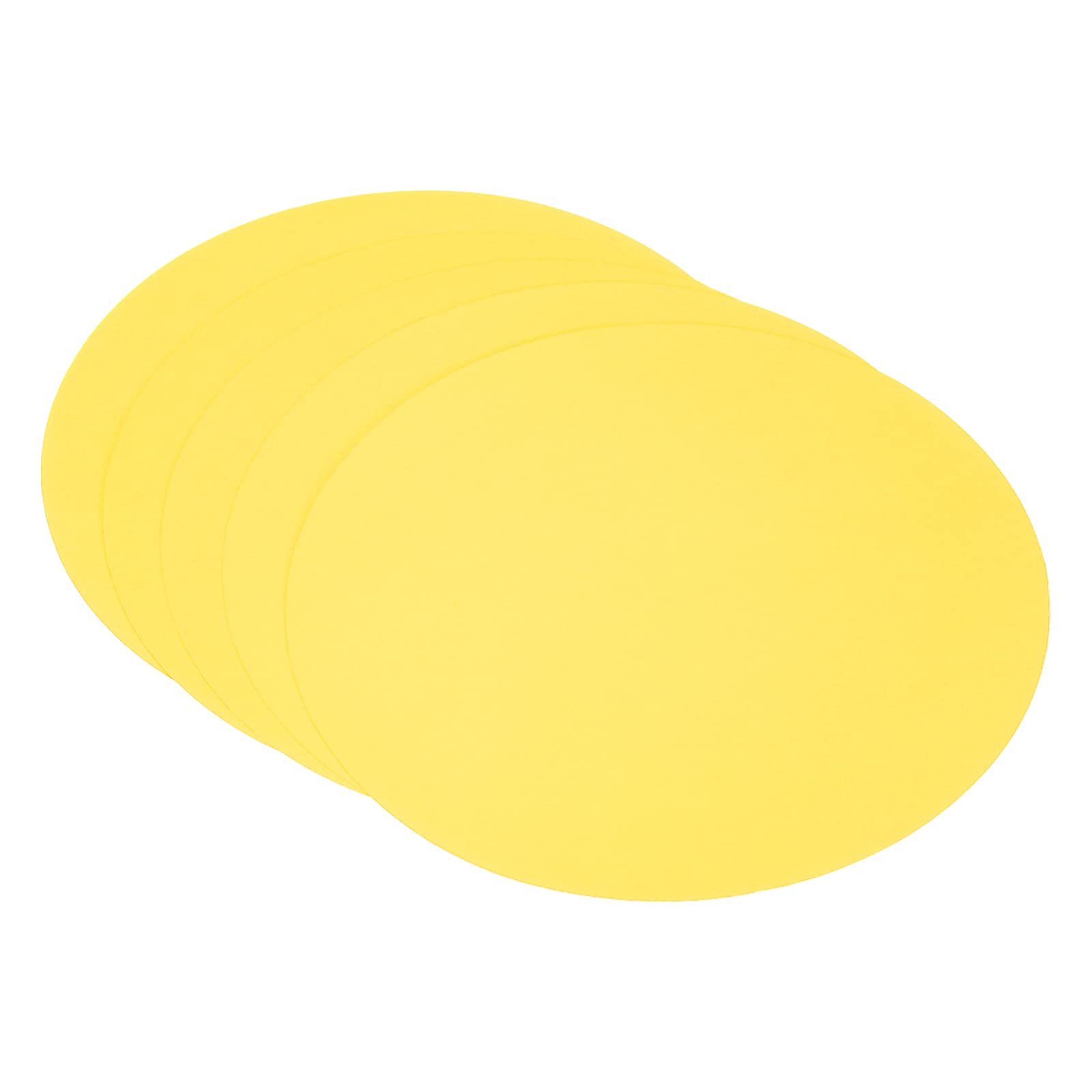 PATIKIL 9.8-inch Round Cardboard Paper, 25 Pcs Blank Disc Circles Slices for Party Decorations DIY Craft Arts Drawing Painting Writing, Yellow