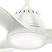Casablanca Fan 59284 Wisp 52-Inch Ceiling Fan with LED Light and Handheld Remote, Whisper-Quiet Motor, 4-Speed Control, Fresh White Finish