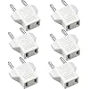 VGUARD [6 stuks] reisstekker, adapter reisadapter, 2-Pins CN China US USA Amerika naar 2-Pins EU Frankrijk, Duitsland…