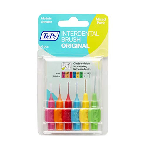 TePe INTERDENTAL BRUSH ORIGINAL Dental Tools For Healthy Mouth & Gums - As Recommended By Dentists - 9 piece