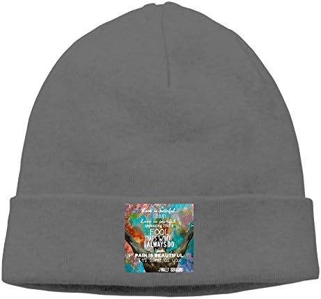 G-dragon Finally Lyric Cuffless Beanie Hats Knit Skull Caps Winter Beanies Watch Cap For Men Women