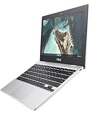 ASUS Chromebook CX1, 11.6" HD NanoEdge Display, Intel Celeron N3350 Processor, 32GB eMMC,  4GB RAM, Spill-resistant Keyboard, Chrome OS, Transparent Silver, CX1100CNA-AS42