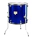 Mendini by Cecilio Complete Full Size 5-Piece Adult Drum Set w/Cymbals Pedal Throne Sticks, Metallic Blue MDS80-BL