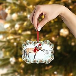 Bay Mongolian Horse Christmas Ornament 2024