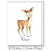 Woodland Animals Poster Prints - Deer Fox Owl Racoon Wall Decor, Nursery Art for Kids Room, Animal Posters For Bedroom, Baby Shower Present Idea, 8