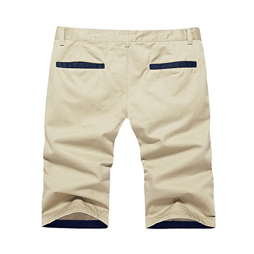 Ochenta Mens Regular Fit Flat Front Cotton Shorts Desertcart