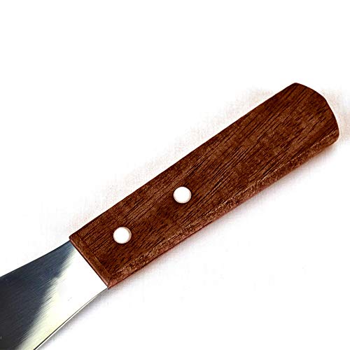 Butter Knife, Stainless Steel Butter Spreader Knife Blade for Toast Sandwiches Cakes Bread - Lightweight Utensil With a Serrated Cutting Edge and Wooden Handle