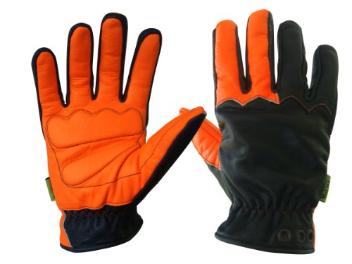 Missing Link Communique Gloves (Black/HiViz Orange, Small)