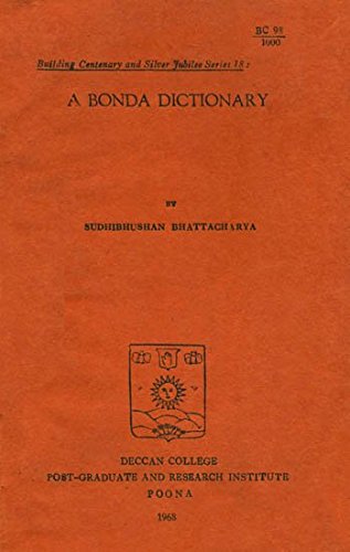 A Bonda Dictionary (An Old and Rare Book)
