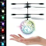 UTTORA Flying Ball, Kids RC Flying Toys Infrared Induction Helicopter Ball Kids Gadgets Mini Drone Flying Toys Built-in 7 Color Changing LED Lights for Kids Adults