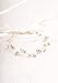 Kercisbeauty Wedding Crystal Headband for Bride Hair Vine Wreath Bridal Headpiece Prom Hair Accessories (Gold)