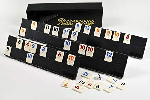 ChessBaron Rummy (Rummikub) with Vinyl Case Size 14 inch Long x 4 inch Wide (Folded)