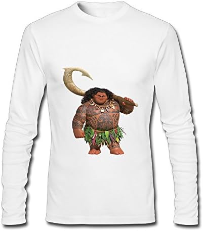 Moana Maui Cute Cartoon New Arrive Best Long Sleeve O-Neck T Shirt Mens
