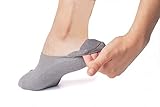 Stomper Joe Bamboo Athletic No Show Socks for Women. 3 Pack Cushioned Sole, Heel Grip