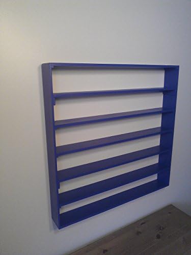 VersaRacks - Cars, Thomas the Train, Monster Trucks, Legos, Model Wall Display Case Shelf - Standard Blue