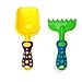 Beach Toys KAWO Fun Sand toys in Mesh Bag , Bucket, Tools, Shovel, Rake,Easy Carry and Store More Fun for Boys, Girls & Toddlers