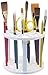 Studio 71 Pencil and Brush Stand, White Plastic, Round