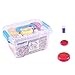 Magic Fruit Slime Toy Kit For Kids - Includes Fruity Putty Slices, Colorful Glitter Jars, Mini Polymer Pieces & Styrofoam Balls - 18 Pack