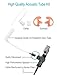 Single Wire Earpiece for Motorola Radios CLP1010 CLP1040 CLP1060, in-Line PTT, Reinforced Cable, Acoustic Tube Surveillance Headset, Replace for HKLN4487 & HKLN4603
