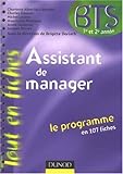 Assistant de manager BTS 1er et 2e années (French Edition) by