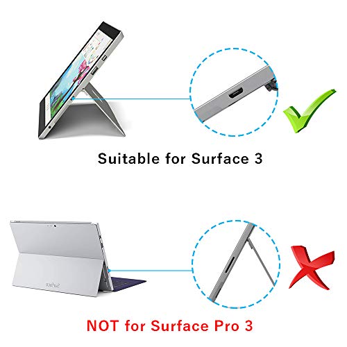 BOLWEO Surface 3 Charger, 13W 5.2V 2.5A Power Supply Adapter Charger Compatible with Microsoft Windows Surface 3, Model 1623 1624 1645 1657 Tablet Micro USB Charging Cord 4.9ft