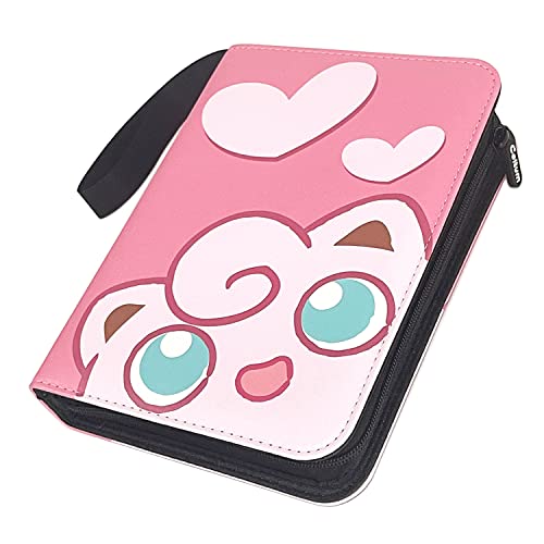 Trading Card Binder 4-Pocket for TCG Cards, 440 Pockets Card Holder with 55 Removable Sleeves,Collection Case Book Display Storage Carrying Toy Gift for Kids Playing Trading Card Games (Pink1) in Saudi Trading Card Binder 4-Pocket for TCG Cards, 440 Pockets Card Holder with 55 Removable Sleeves,Collection Case Book Display Storage Carrying Toy Gift for Kids Playing Trading Card Games (Pink1) in Saudi