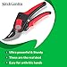 Sleek Garden Professional Sharp Bypass EZ-Cut Garden Pruning Shears Comfort Plus Handheld Gardening Tools Pruner,Rust Proof Blades Clippers/Scissors for The Garden Awesome Cushion & Shock Absorberthumb 2