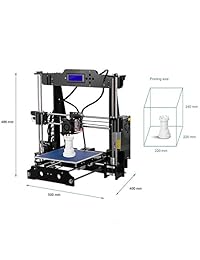 Impresora 3D Y5 de tamaño grande para escritorio, kit de impresora 3D Prusa I3, lámina de acrílico para bricolaje con filamento de PLA ABS de 0.069 in, kit de impresora 3D, regalos de Navidad para hombres, regalos de Navidad