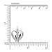 WithLoveSilver 925 Sterling Silver Feather Angel Wings Heart Love Charms Locket Pendant