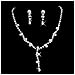 Clearbridal Rhinestones Necklace Earrings Jewelry Sets for Wedding Bridal Party 15032