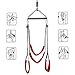 Adult Sex Swing Bondage Restraint BDSM Sex Toy with Steel Triangle Frame Love Slings for Adult Couples with Adjustable Straps (Red, 440lbs)