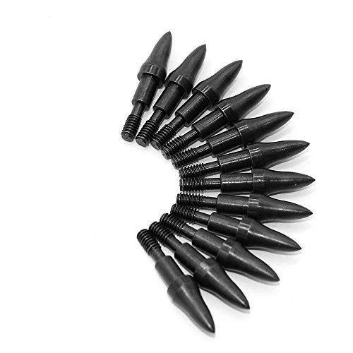 ARCHERY SHARLY 31" Carbon Hunting Arrows Targeting Practice Arrows,3" Plastic Vanes Screw-in Replacement Tips for Recurve & Traditional Bow & Longbow (12 Pack) - Thumbnail 5
