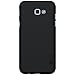 Samsung Galaxy A7 2017 Case Nillkin Frosted Shield Matte Plastic Ultra Thin Slim Light Fit Case, Shockproof Shell Anti-Scratch Anti-Fingerprint Cover (with Screen protector) (Frosted Black)