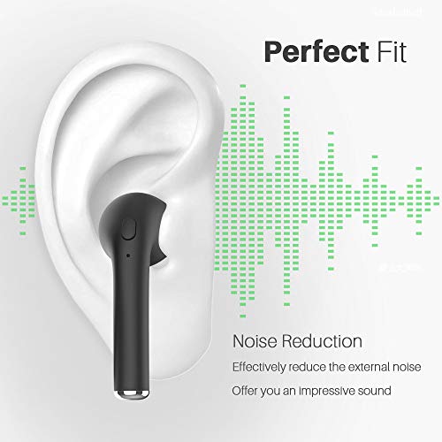 Bluetooth Headphones Wireless Earbuds Earphones in-Ear for Sport Bluetooth 5.0 Earphones Stereo Sound Noise Cancelling 2 Built-in Mic Earphones-Frosted Black610
