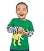 Coralup Little Boys Applique Dinosaur T-Shirt(Green,3-4 Years)