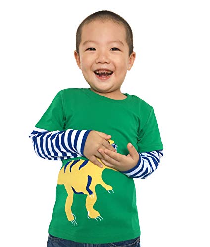 [IGO.]Long Sleeve Baby boys clothing infant toddler Dinosaur T-shirts CG25T2 - Thumbnail 5