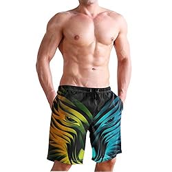 Men's Summer Cool Swim Trunks Quick Dry Colorful