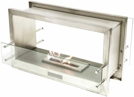 Bioflame 38" Firebox w/ 16" Burner Double Sided Stainless Steel Construction