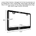lebogner Car License Plate Frames, 2 Pack Matte Aluminum Auto Plate Frames, Will Fit Standard US Plates, 2 Hole Stainless Steel Black Unbreakable Frames to Protect Plates, Mounting Hardware Included