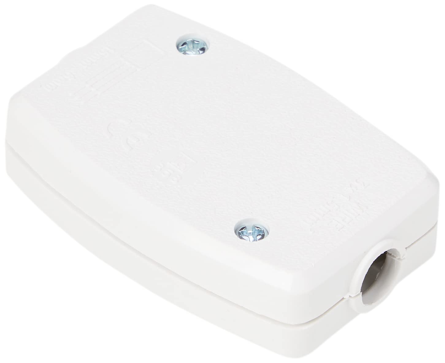 Merriway BH05734 Flex Connector With 3-Terminal, 13 Amp, White