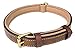 Soft Touch Collars Leather Padded Dog Collar Slimline Edition, Medium Brown