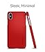 Spigen Thin Fit Designed for Apple iPhone Xs Case (2018) / Designed for Apple iPhone X Case (2017) - Metallic Red