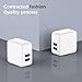 USB Wall Charger Brick, DECIPA 2-Pack 2.1A/5V Dual USB Plug Power Adapter Charger Box Charging Cube for iPhone X 8 7 6 6S Plus, 5S, iPad, iPod, Samsung Galaxy S8 S7 S6 Edge, LG, Moto, HTC