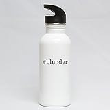 #blunder - Hashtag White 20oz Water Bottle