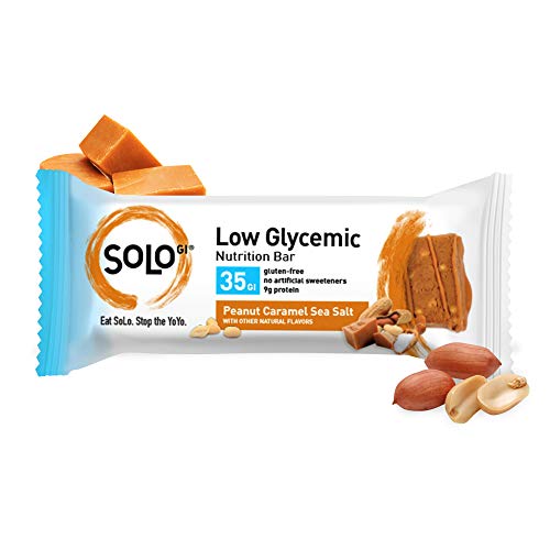 Peanut Caramel Sea Salt, Low Glycemic Protein Bars,Gluten Free,Slow
