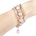 JOMOQ Apple Watch 3 Band, Fashion Sports Beaded Bracelet Replacement iWatch Strap Band For Women Girls, Apple Watch 3/2/1 Series Bands 38mm/42mm