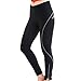 4ucycling Women's Slim Fit Cycling Tights Pants Gel Padded Black